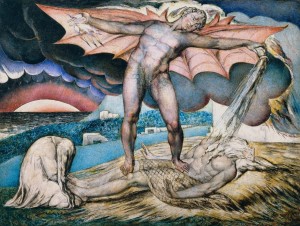 Satan Smiting Job with Sore Boils c.1826 by William Blake 1757-1827