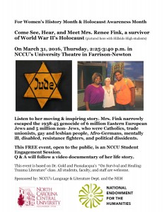 Holocaust survivor poster
