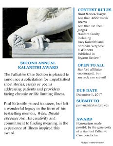 Kalanithi Contest Flyer